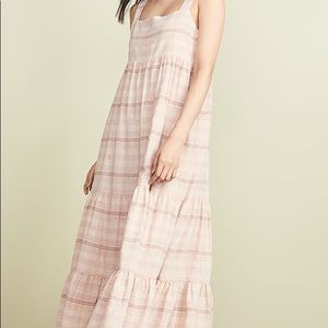 HATCH Jules Dress Blush Plaid Sz 2 (8/10)